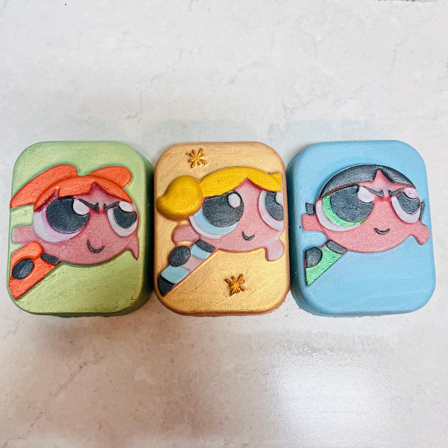 Wholesale Powerpuff Girls Bath Bombs 5 to choose from.