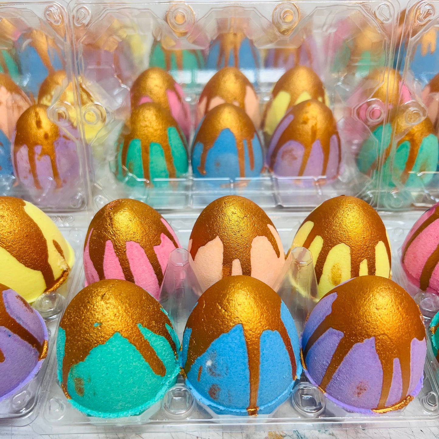 Easter Egg Cartons of 6 Egg Bath Bomb WHOLESALE 10x Cartons
